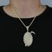 Men's Jewelry Grim Reaper Zircon Pendant Fashion Trend Inlaid Zircon Necklace_ipsvogv.com