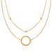New Circle Double Layered Necklace For Women's Instagram Cool Style Pendant, Light Luxury Niche Accessories, Internet_ipsvogv.com