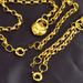 Yellow Heart Belcher Padlock Pendant Necklace & Bracelet for Women_ipsvogv.com