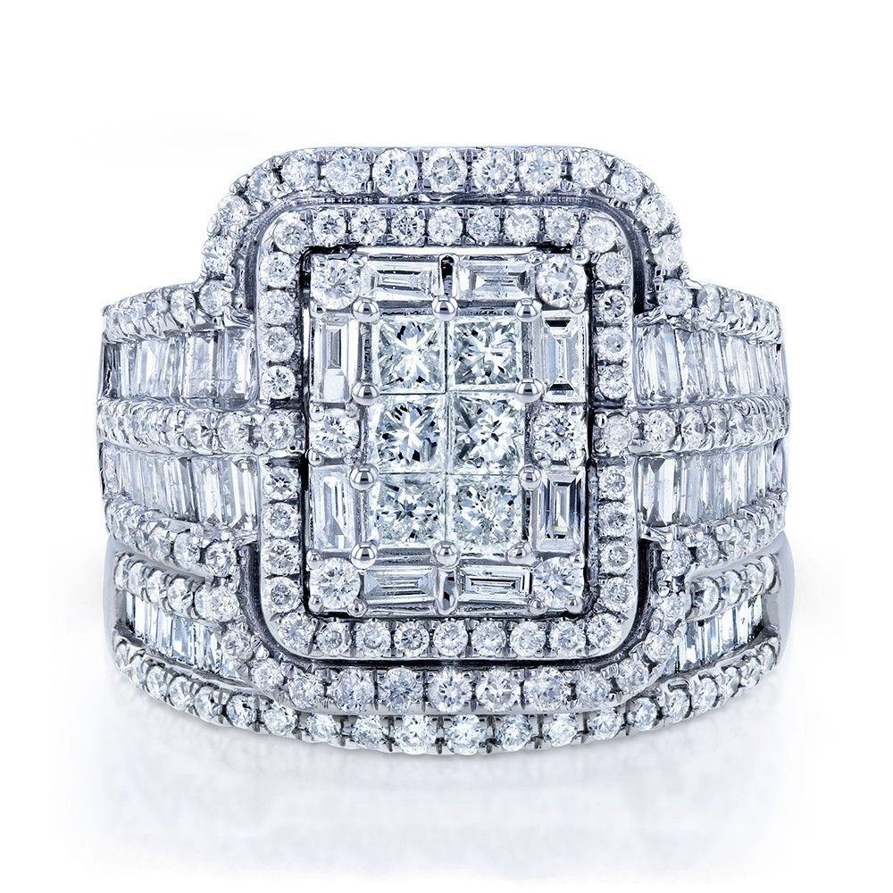 Cao Shi's new ring luxury exaggerated women's diamond pair ring set ring women's wedding ring_ipsvogv.com