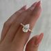 Sanjie Fashion New Water Drop Shaped Women's Simple Large Zircon Jewelry Ring_ipsvogv.com
