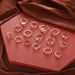 New Animal Drip Oil Diamond Flower Set Of 16 Pieces Open Joint Ring_ipsvogv.com