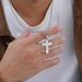 Men's Jewelry Cross Pendant Necklace Steel Fashion Accessories_ipsvogv.com