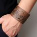 Men's Jewelry Fashion New Cowhide Bracelet Men's British Style Simple Personality Skull Exaggerated Wide Leather Bracelet_ipsvogv.com