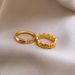 Real Electroplating Ancient Method Gold Fortune Character Copper Coin Ring Women, Light Luxury High-end Feeling Index_ipsvogv.com