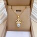 【 Titanium Steel 】 Necklace Earring Light Luxury Full Diamond Pearl Crown Personalized Temperament Banquet Earrings Set_ipsvogv.com