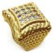 Vacuum Plating Men Engagement Wedding Ring R105 Size 8 9 10 11 12 13 14 15_ipsvogv.com