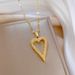 Love 【 】 Full Diamond Light Luxury Banquet Necklace Female Internet Celebrity Versatile Clavicle Titanium Steel Chain 【 】_ipsvogv.com