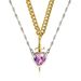 Valentine's Day One Arrow Heart Piercing Dagger Sword Pendant Double Layered Love Necklace Gift Jewelry_ipsvogv.com