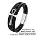 Hot selling multi-layer woven leather cross stainless bracelet, men's titanium steel bracelet_ipsvogv.com