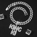 Minimalist KINGKI Letter Pendant Full Of Diamonds Personalized Fashion Light Luxury Cuban Necklace Jewelry_ipsvogv.com