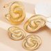 Simple Three-Dimensional Exaggerated Earrings Necklace Bracelet Set Women's Fashion Versatile Personality Jewelry_ipsvogv.com