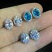 Unisex classic egg shaped zircon earrings with full diamond micro inlaid gold plated earrings hot selling jewelry_ipsvogv.com