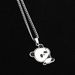 Panda, A Cute Couple, Best Friend Necklace Made Of Stainless Steel BFF, Good Friend, Simple And Creative Laser Engraving_ipsvogv.com
