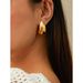 Ins Brass Gold-Plated Geometric New Water Drop Elegant Niche Design Minimalist Style Women's Earrings_ipsvogv.com