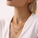 Ferris Wheel INS Style Niche Simple Love Clavicle Necklace Female Titanium Steel PVD Vacuum Gold Plated Gas Neck Chain Accessories_ipsvogv.com