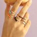 Women's Jewelry Micro Inlaid Zircon Double Layer Color Drip Oil Open Ring Female Niche Design Enamel Drip Glue Gold Copper Ring_ipsvogv.com