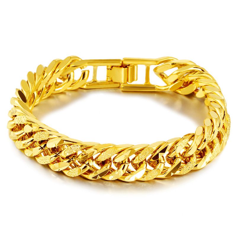 Zhongyi Jewelry 12mm Gold-Plated Classic Men's New Cuban Bracelet For Men_ipsvogv.com