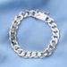 Trendy Fashion Exquisite Jewelry Silver Personality Men's Two-tone Side Buckle Bracelet_ipsvogv.com