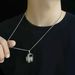New Spaceman Werewolf Killing Necklace Titanium Steel Hip Hop Cold Style Accessories Trendy Jewelry Pendant_ipsvogv.com