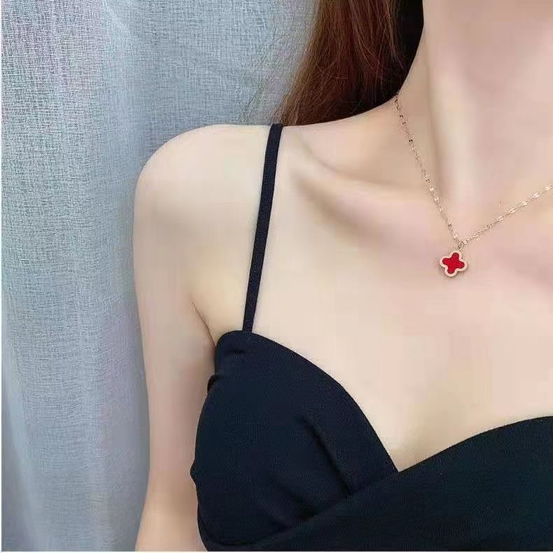 S Silver Necklace, Women's Tassel, Zircon, Niche Fashion Temperament, Ins High-end, Light Luxury, Versatile Accessories,_ipsvogv.com