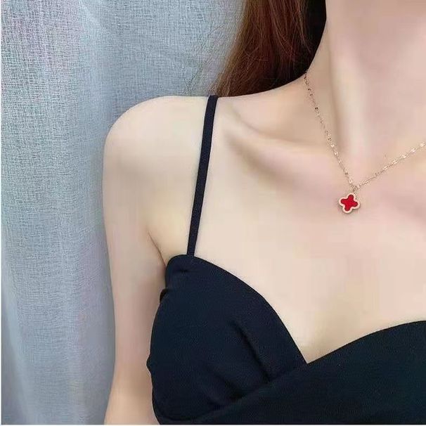 S Silver Necklace, Women's Tassel, Zircon, Niche Fashion Temperament, Ins High-end, Light Luxury, Versatile Accessories,_ipsvogv.com