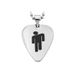 Billie Eilish Logo Guitar Pick Necklace With Stainless Steel Pendant Featuring American Rapper_ipsvogv.com