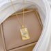 【 Titanium Steel 】 Holding The Sun, Moon, Shell, Diamonds, Light Luxury Temperament, Gorgeous Full Of Diamonds Necklace,_ipsvogv.com