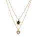 Hot Selling Rhinestone Love Pendant, Austrian Crystal Short Collarbone Oval Hollow Necklace, Girl's Gift_ipsvogv.com