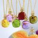 Women's Jewelry Creative Original Design Perfume Bottle Crystal Single Flower Necklace Earrings Artificial Crystal Necklace Earrings_ipsvogv.com