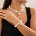 ins geometric round bead necklace female versatile pearl Necklace hot selling beaded love necklace_ipsvogv.com