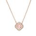 Beating Heart Four Leaf Clover Necklace Female Element Crystal Smart Clavicle Chain_ipsvogv.com