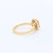 Women's Jewelry White Copper Plated Shine Shining Round Halo Ring Single Stone Ring Couple Light Luxury Gift Temperament_ipsvogv.com