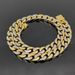 Men's Jewelry Bracelet Jewelry Single Side Diamond Hip Hop Cuban Chain Stainless Steel Bracelet Jewelry_ipsvogv.com