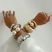 temperament Baroque large pearl ins stacking bracelets exaggerated irregular winding hug hand jewelry_ipsvogv.com