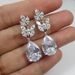 Cao Shi's New Bridal Luxury Water Drop Pear Shaped Zircon Pendant For Women's Wedding Banquet Earrings_ipsvogv.com