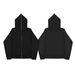 Men's Clothing Solid color sweatshirt zipper hoodie blank cardigan zipper hoodie sweatshirt spot_ipsvogv.com