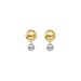 Metal Ball Stud Earrings - Minimalist Jewelry (Hypoallergenic Lightweight Gift Box Included)_ipsvogv.com