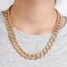 Color Blocking Splicing Seven Color Cuban Chain Unisex Rap Hip-hop Collarbone Necklace Ins_ipsvogv.com