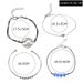 Fashionable, Trendy, And Personalized New Street Photography Korean Version Love Map Carved 4-piece Bracelet Set_ipsvogv.com