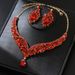 2024 Exaggerated Necklace Earrings Big Set Luxurious Crystal Jewelry For Banquet Wear_ipsvogv.com