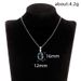 Cao Shi's New Luxury Light Sea Blue Simulation Ornament Oval Zircon Necklace Fashion Pendant Women's Clavicle_ipsvogv.com