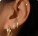 Women’s Jewelry Set Fashion Brass With Real Gold Plating Hot Selling Simple And Elegant Zircon Inlaid Circle Earrings For Ladies Three Piece Set_ipsvogv.com