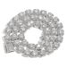 Meisa 10mm Wide Rock Sugar Chain Zircon Flip Style Men's Necklace Fashion Accessories_ipsvogv.com