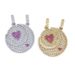 Men's Jewelry Zircon Inlaid Love Sun Moon Necklace Couple Hip Hop Pendant 520 Valentine's Day Gift_ipsvogv.com