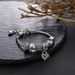 New Alloy Large Hole Bead Geometric Petal Heart Lock Bracelet, Beaded Bracelet_ipsvogv.com