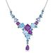 Designer Banquet Luxury Gemstone Necklace Unique Jewelry S925 Sterling Silver Natural Colored Gemstone Necklace Pendant_ipsvogv.com