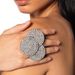 geometric ring gorgeous high-grade rhinestone round ring niche female versatile light luxury jewelry ring_ipsvogv.com