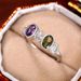 Cao Shi Fast Shake Live Broadcast New Color Ring Korean Fashion Colorful Zircon Plating Ring Handwear_ipsvogv.com