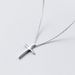 Wen Zhu S Pure Cross Necklace Plain Silver Women's Pendant Fashionable Temperament Simple Short Collarbone Chain_ipsvogv.com
